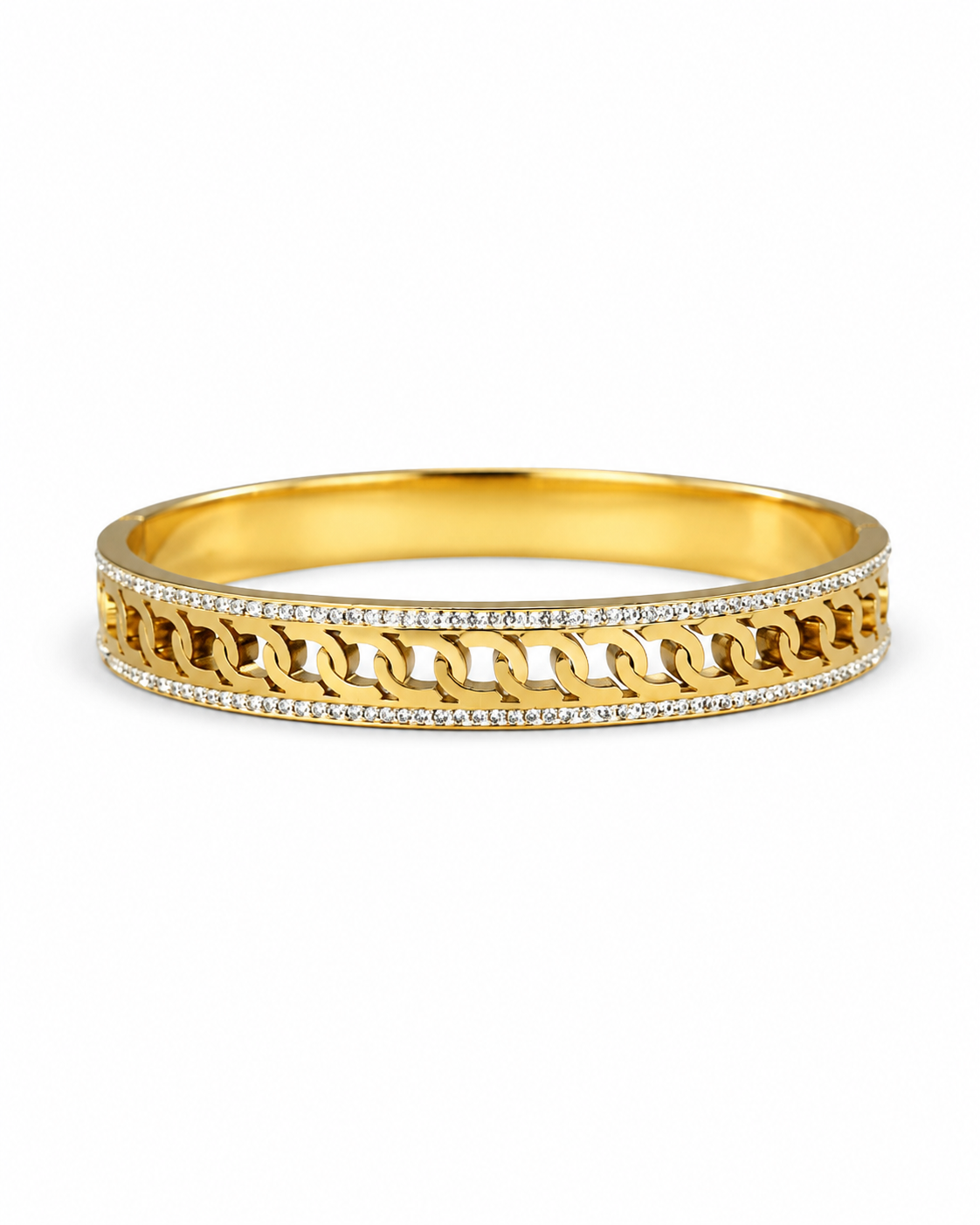 Crystal Chain Luxe Bangle