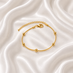 Golden Bead Snake Chain Anklet