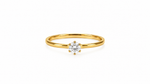Luna Solitaire Ring