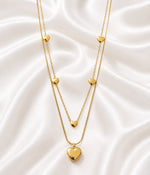 Double-Layer Heart Necklace
