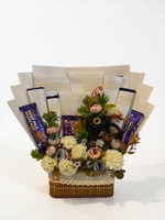 Midnight Bloom Chocolate Mug Gift Basket