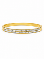 Crystal Radiance Gold Bangle