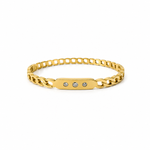 Trinity Link Gold Bracelet