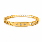 Trinity Link Gold Bracelet
