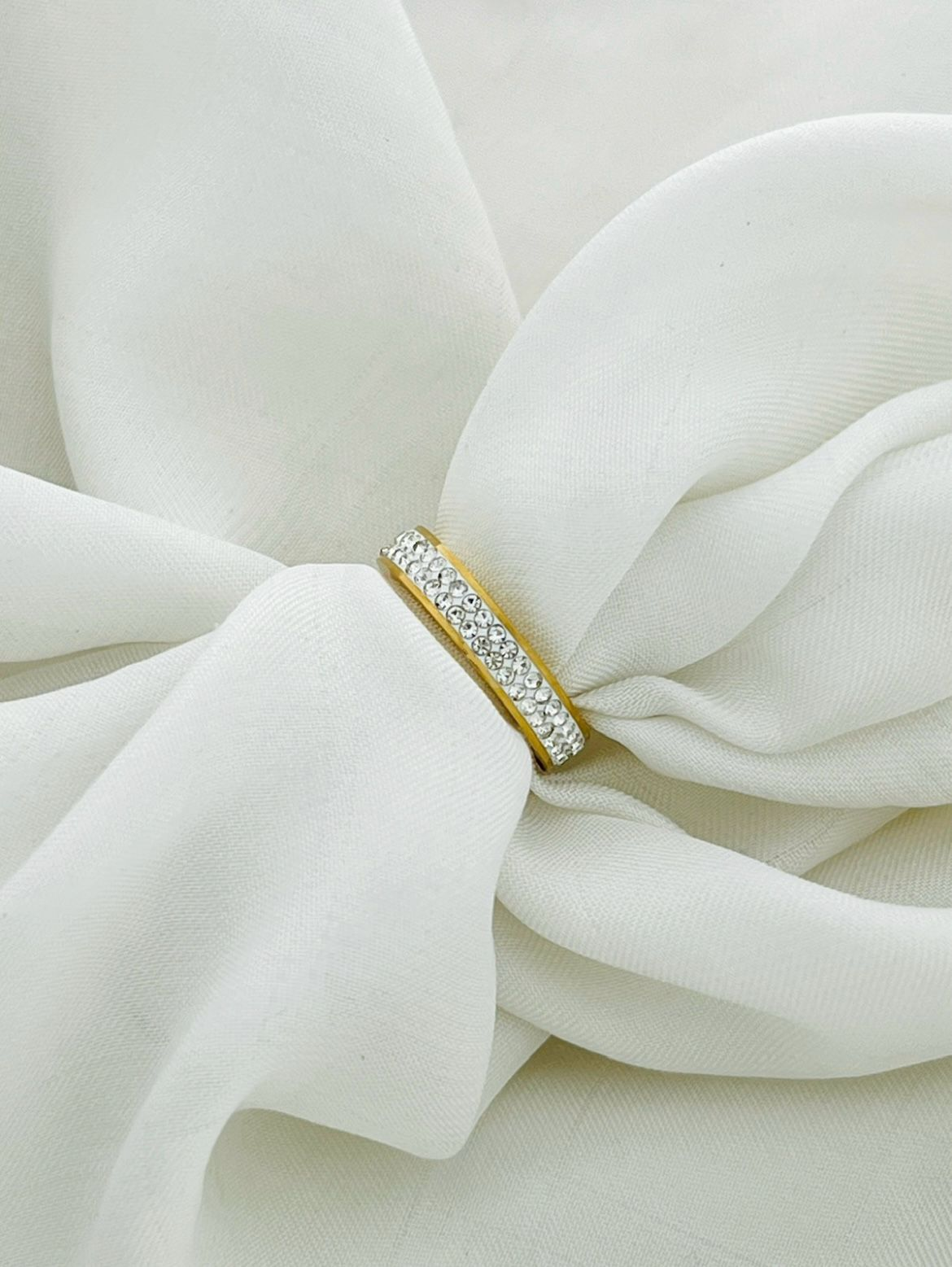 Luxe Crystal Band Ring