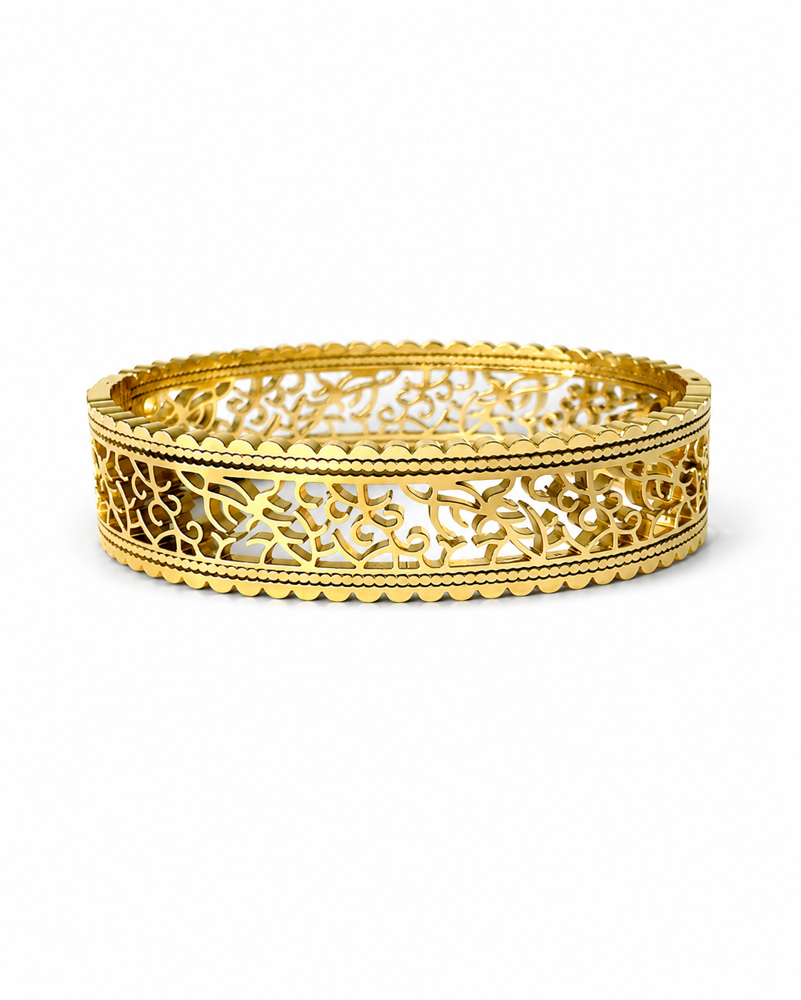 Royal Filigree Gold Bangle