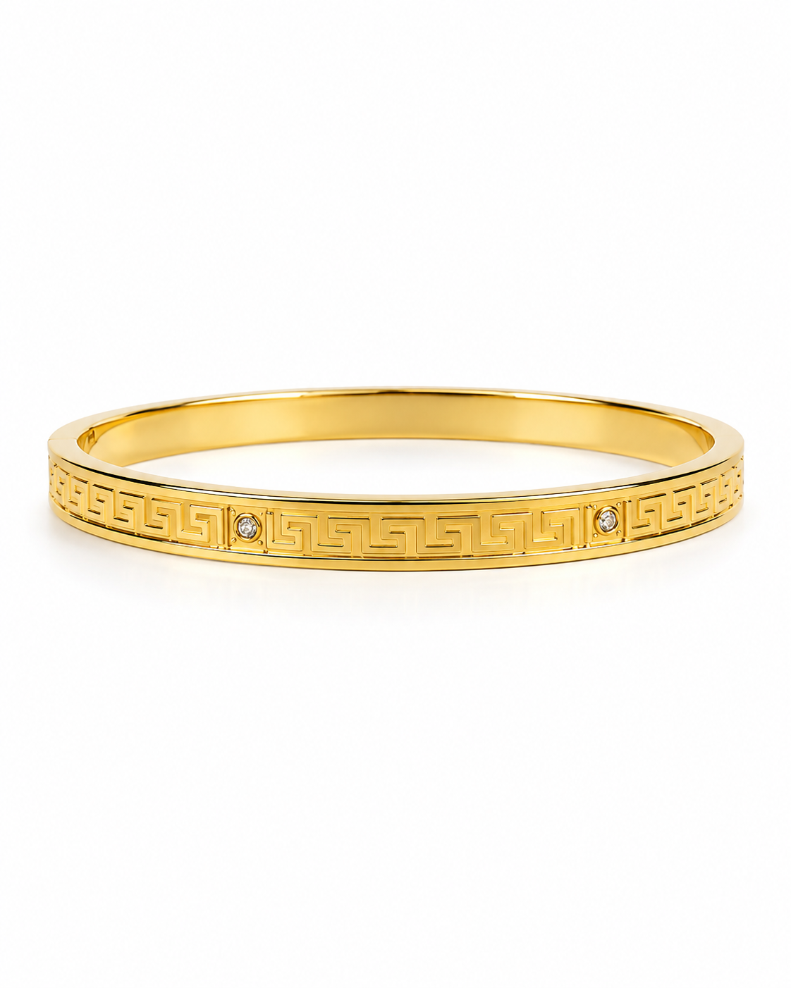 Imperial Meander Gold Bangle